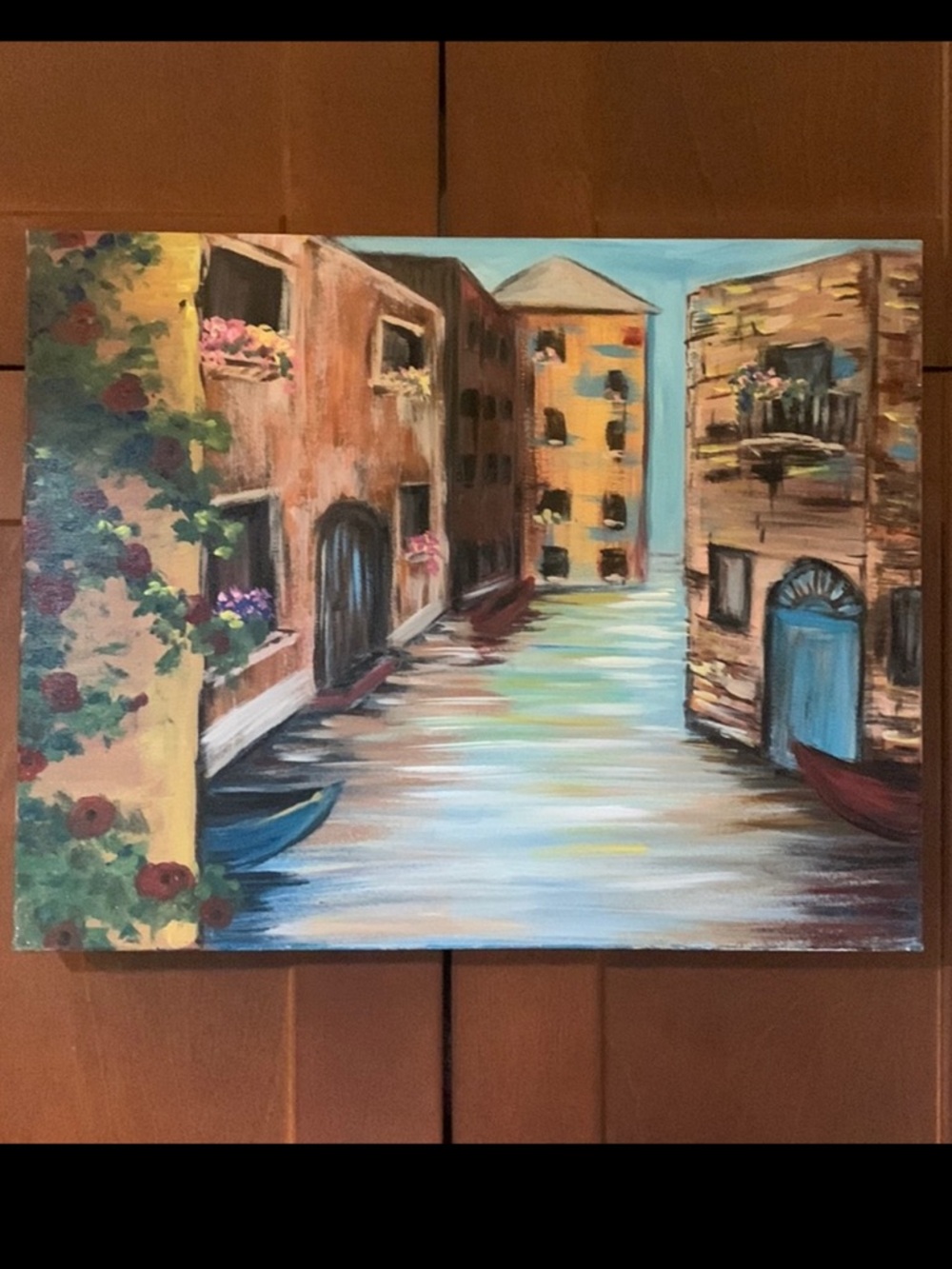 Streets of Venice original painting handmade